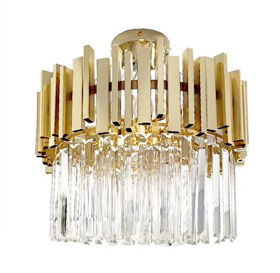 Lampa APP601 złota sufitowa żyrandol kryształowy