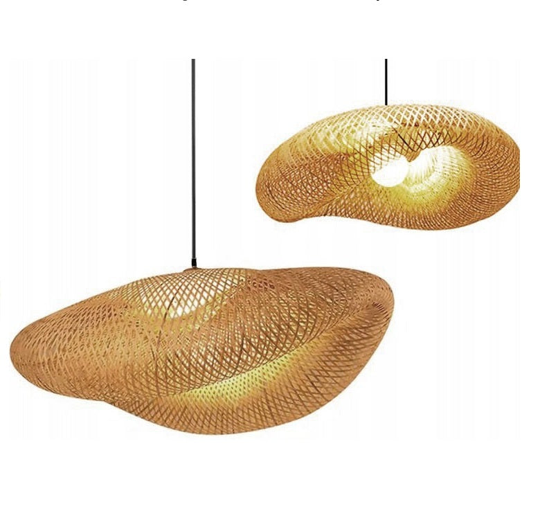 Lampa APP880 naturalna pleciona bambusowa boho