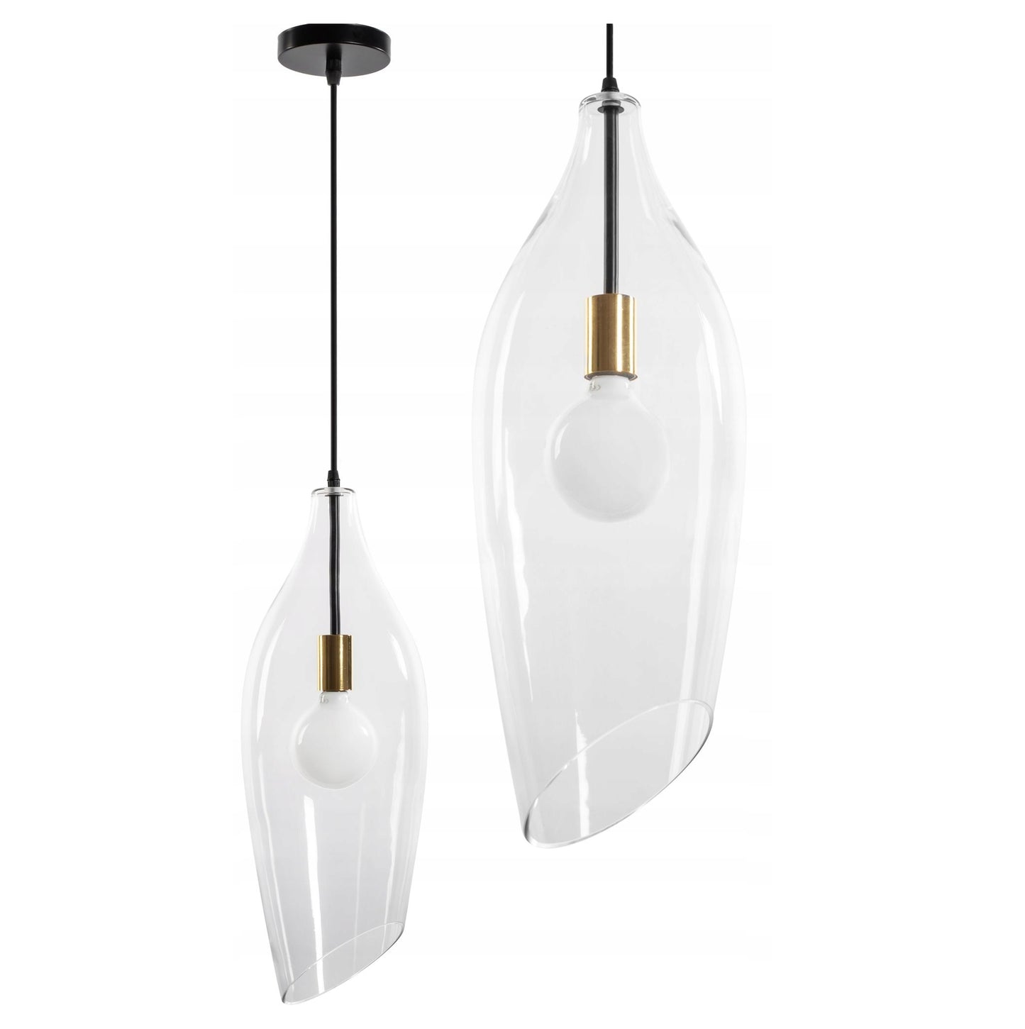 Lampa APP892 wisząca sufitowa biała szklana