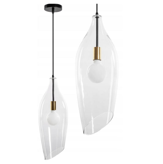 Lampa APP892 wisząca sufitowa biała szklana