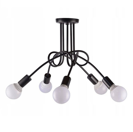 Lampa sufitowa żyrandol PARADISE 392252 czarna 5