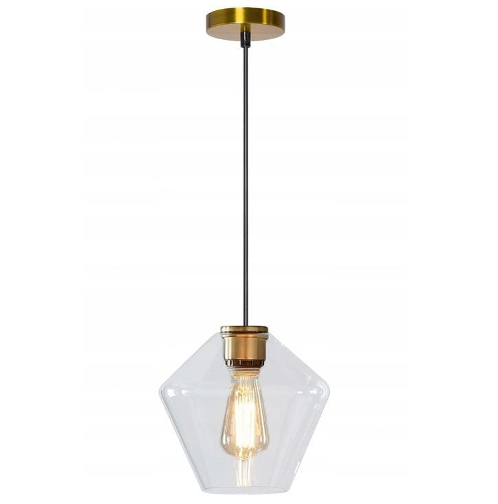 Lampa sufitowa wisząca APP440 szklana złota