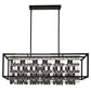 Lampa APP1112 czarny żyrandol kryształowy glamour
