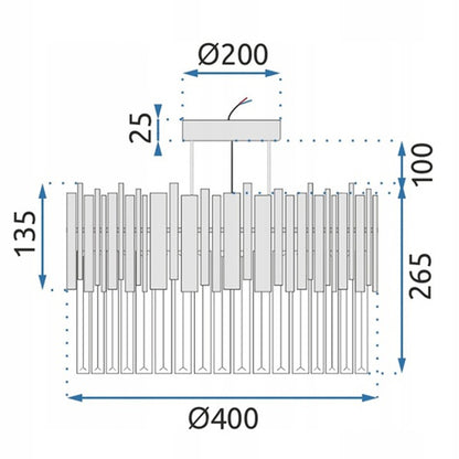 Lampa APP1100 złota sufitowa plafon kryształowy