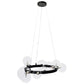 Lampa APP1159 czarna sufitowa żyrandol szklane kule