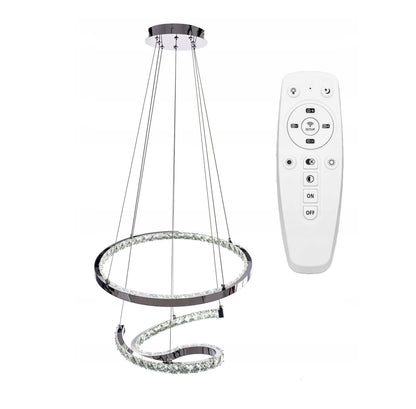 Lampa sufitowa LED żyrandol RING koło 50 + pilot