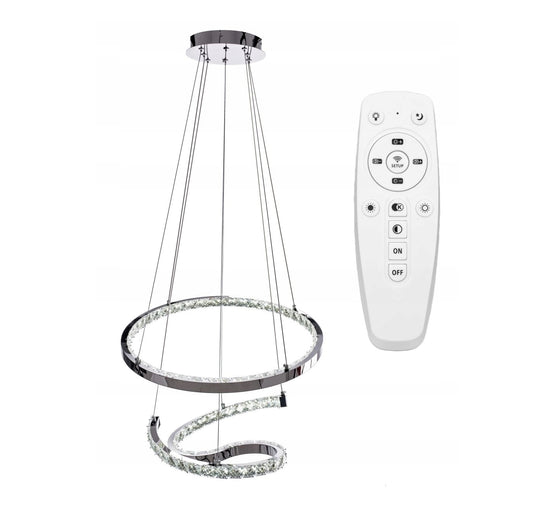 Lampa sufitowa LED żyrandol RING koło 50 + pilot