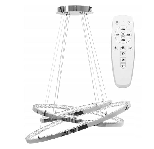 Lampa sufitowa LED żyrandol RING koła 50 64 77
