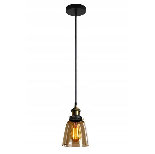 Lampa VERTO D BR dymiona sufitowa szklana