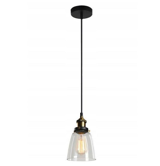 Lampa VERTO D TR sufitowa wisząca metalowa szklana