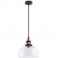 Lampa sufitowa wisząca VERTO C metalowa szklana