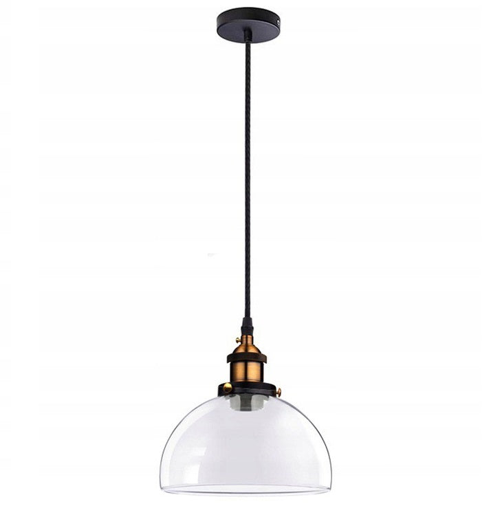 Lampa sufitowa wisząca VERTO C metalowa szklana