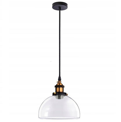 Lampa sufitowa wisząca VERTO C metalowa szklana