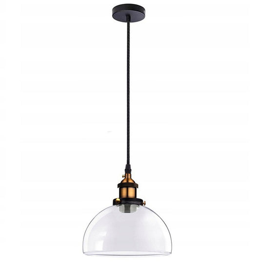 Lampa sufitowa wisząca VERTO C metalowa szklana