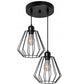 Lampa 392196 czarna sufitowa wisząca loft metalowa
