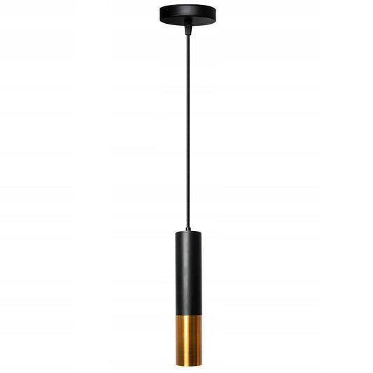 Lampa APP469 czarna złota sufitowa wisząca metal