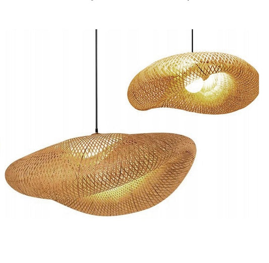 Lampa APP880 naturalna pleciona bambusowa boho