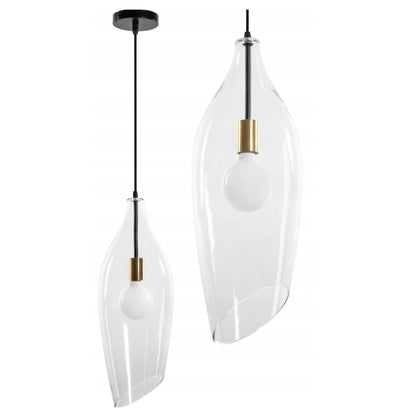 Lampa APP892 wisząca sufitowa biała szklana