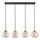 Lampa APP899 sufitowa glamour szklane kule złota