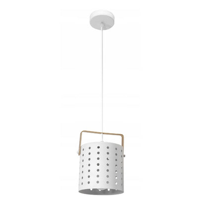Lampa APP957 sufitowa wisząca biała ażurowa loft