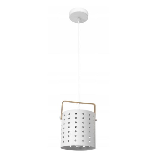 Lampa APP957 sufitowa wisząca biała ażurowa loft