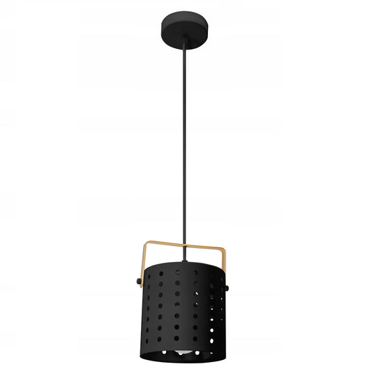Lampa APP956 sufitowa wisząca czarna ażurowa loft