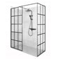Kabina REA BLER-1 110x180 prysznicowa czarna Walk-in 8