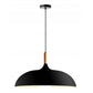 Lampa ANZO 45 czarna sufitowa wisząca metalowa