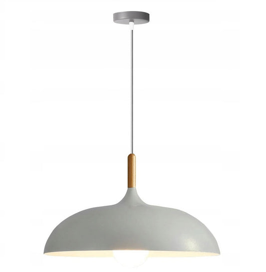 Lampa sufitowa wisząca ANZO 45 szara metalowa duża