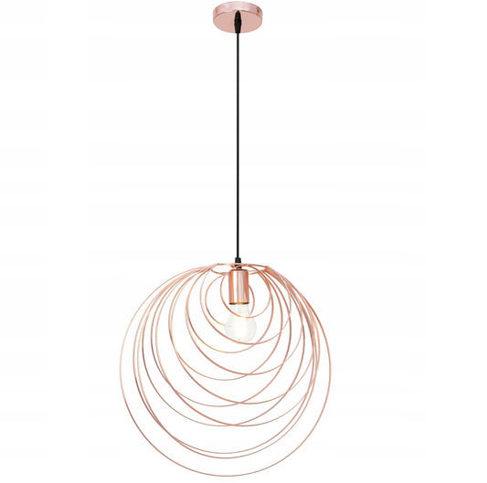Lampa sufitowa wisząca APP427 złota róż okręgi