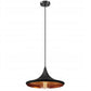 Lampa sufitowa wisząca COSTA C czarna złota loft