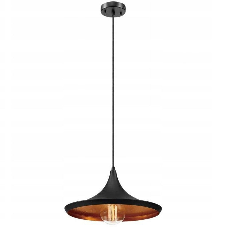 Lampa sufitowa wisząca COSTA C czarna złota loft