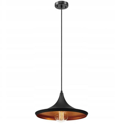 Lampa sufitowa wisząca COSTA C czarna złota loft