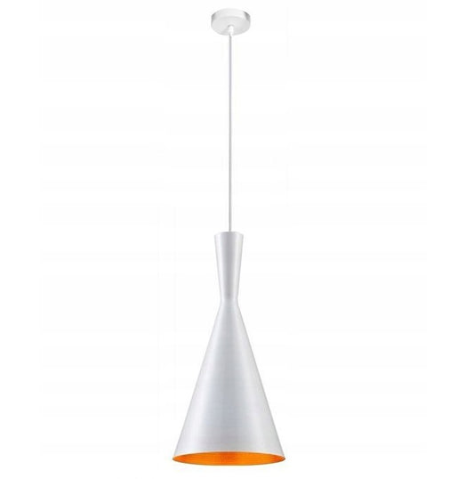 Lampa sufitowa wisząca COSTA B biała złota loft