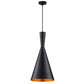 Lampa COSTA B czarna złota sufitowa wisząca loft