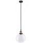 Lampa sufitowa wisząca VERTO B metalowa szklana