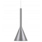 Lampa sufitowa wisząca LARGO szara metalowa połysk