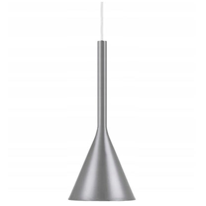 Lampa sufitowa wisząca LARGO szara metalowa połysk