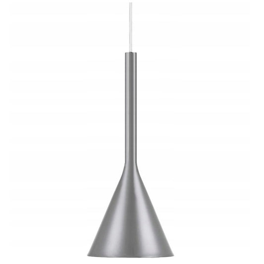 Lampa sufitowa wisząca LARGO szara metalowa połysk