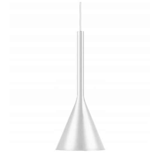 Lampa sufitowa wisząca LARGO biała metalowa połysk