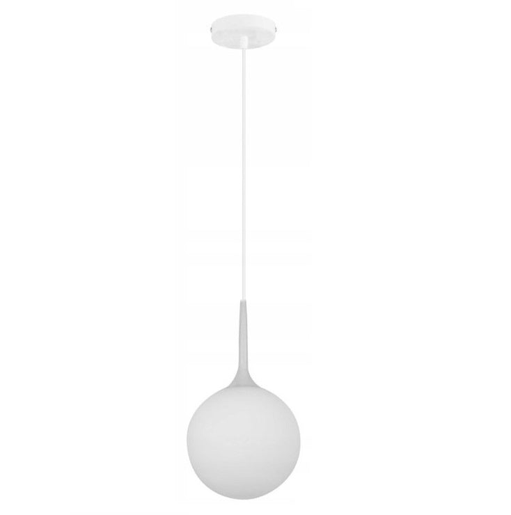 Lampa CARY 20 sufitowa szklana mleczna kula