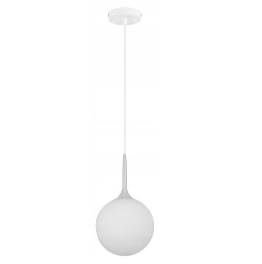 Lampa CARY 20 sufitowa szklana mleczna kula