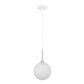 Lampa CARY 15 sufitowa szklana mleczna kula