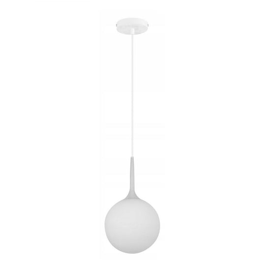 Lampa CARY 15 sufitowa szklana mleczna kula