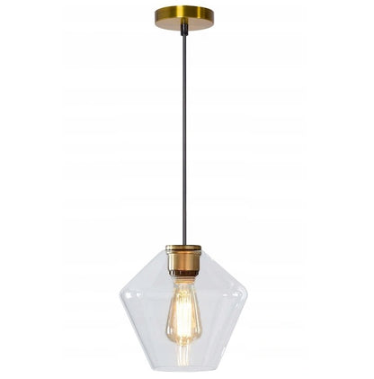 Lampa sufitowa wisząca APP440 szklana złota