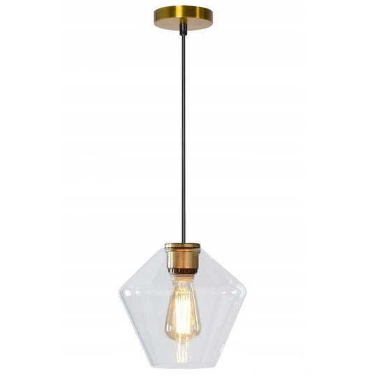 Lampa sufitowa wisząca APP440 szklana złota