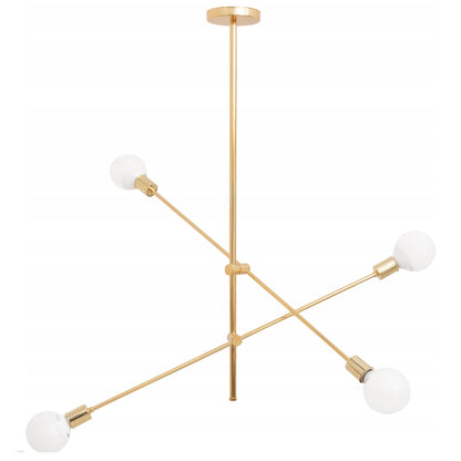 Lampa APP479 sufitowa żyrandol metal złota loft