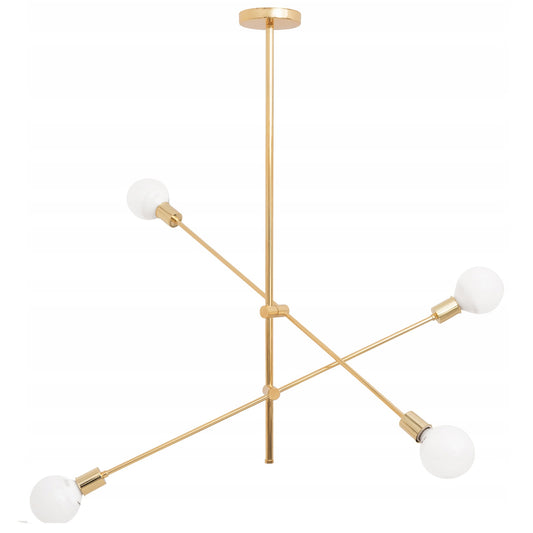 Lampa APP479 sufitowa żyrandol metal złota loft