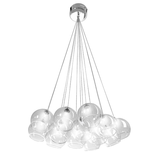 Lampa sufitowa żyrandol APP561 szklana 13 kloszy