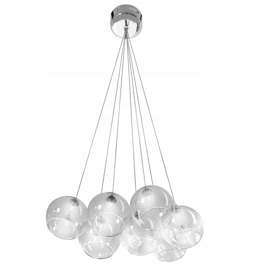 Lampa sufitowa wisząca APP560 szklane kule 7 sztuk